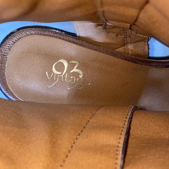 Vintage 93 Grace Heeled Booties Shoes Faux Leather Size 9 - Picture 14 of 14